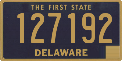 DE license plate 127192