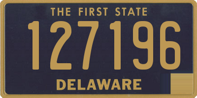 DE license plate 127196