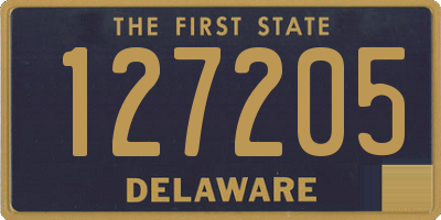 DE license plate 127205