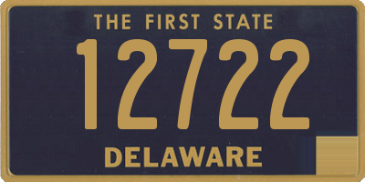 DE license plate 12722