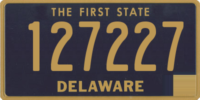 DE license plate 127227