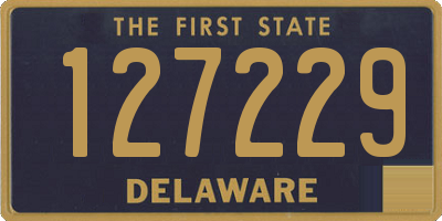 DE license plate 127229