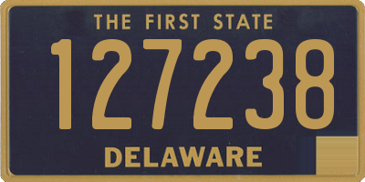 DE license plate 127238