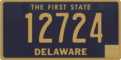 DE license plate 12724