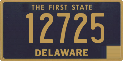 DE license plate 12725