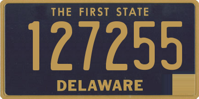 DE license plate 127255