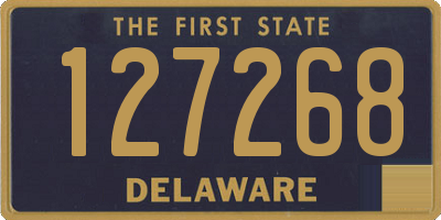 DE license plate 127268