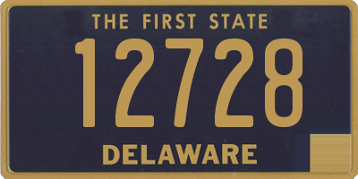 DE license plate 12728