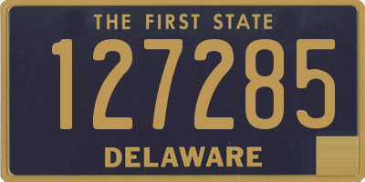 DE license plate 127285