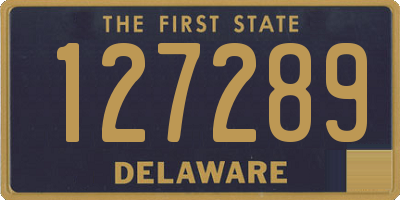 DE license plate 127289