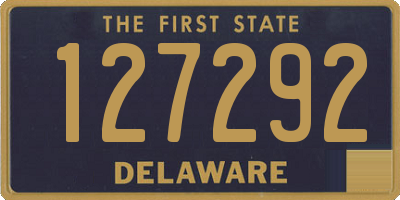 DE license plate 127292