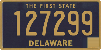 DE license plate 127299