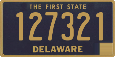 DE license plate 127321