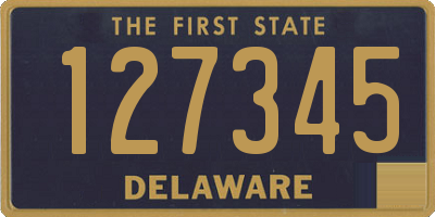 DE license plate 127345