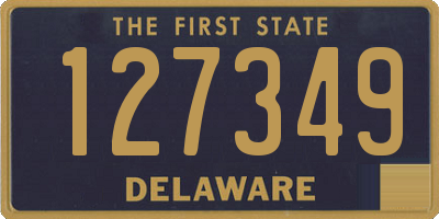 DE license plate 127349