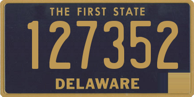 DE license plate 127352