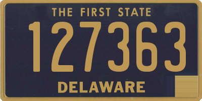 DE license plate 127363