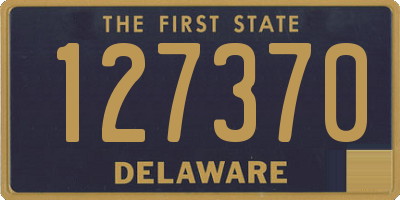 DE license plate 127370