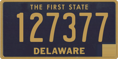 DE license plate 127377