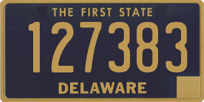 DE license plate 127383