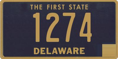 DE license plate 1274