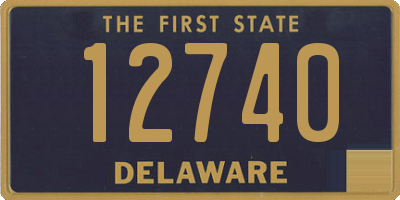 DE license plate 12740