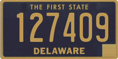 DE license plate 127409