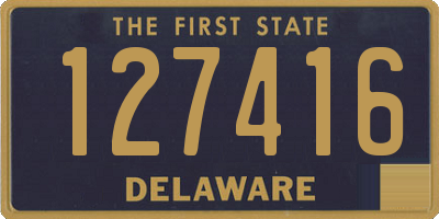 DE license plate 127416