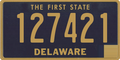 DE license plate 127421