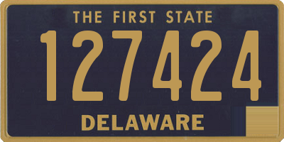 DE license plate 127424