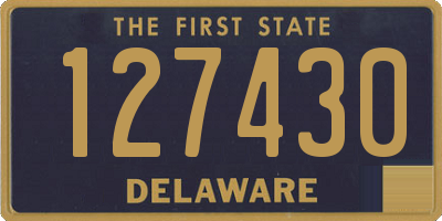 DE license plate 127430