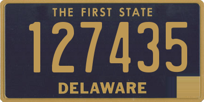 DE license plate 127435