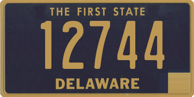 DE license plate 12744