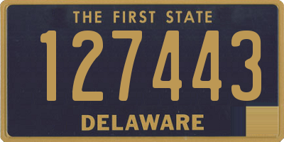 DE license plate 127443