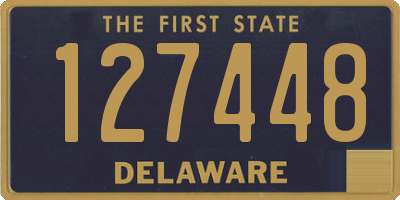 DE license plate 127448