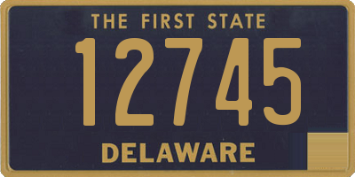 DE license plate 12745