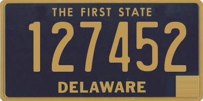 DE license plate 127452