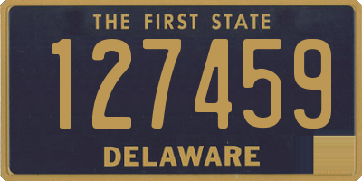 DE license plate 127459