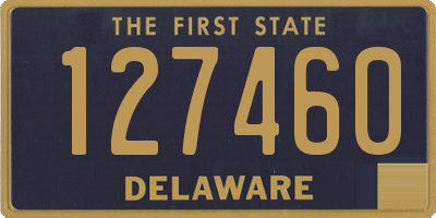 DE license plate 127460