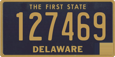 DE license plate 127469