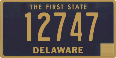 DE license plate 12747