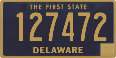 DE license plate 127472