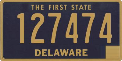 DE license plate 127474