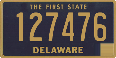 DE license plate 127476