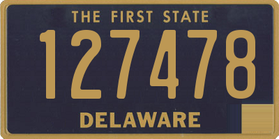 DE license plate 127478