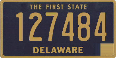 DE license plate 127484