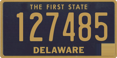 DE license plate 127485