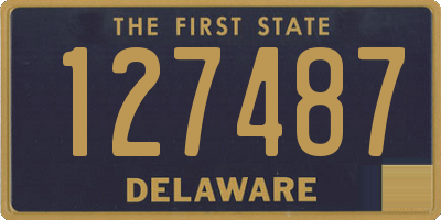 DE license plate 127487