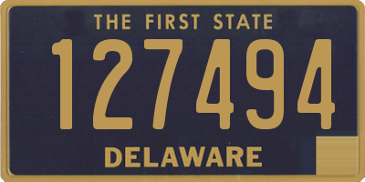 DE license plate 127494