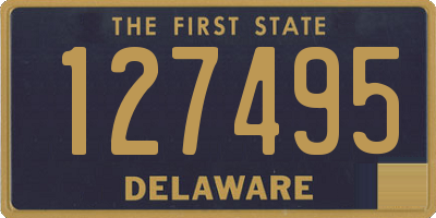 DE license plate 127495